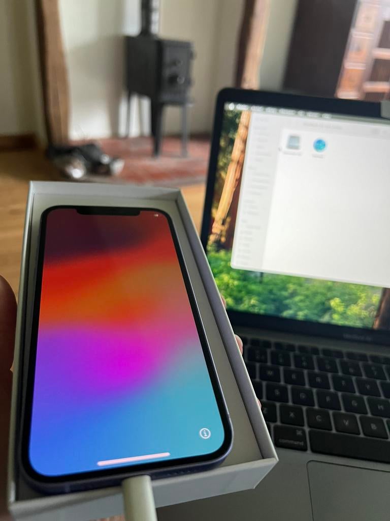 Iphone 12 Lila, 128 GB - inclusief screenprotector, Telecommunicatie, Mobiele telefoons | Apple iPhone, Ophalen, 128 GB, Paars