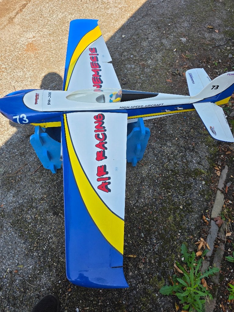 Rc vliegtuig Nemesis, Ophalen, Zo goed als nieuw, Elektro