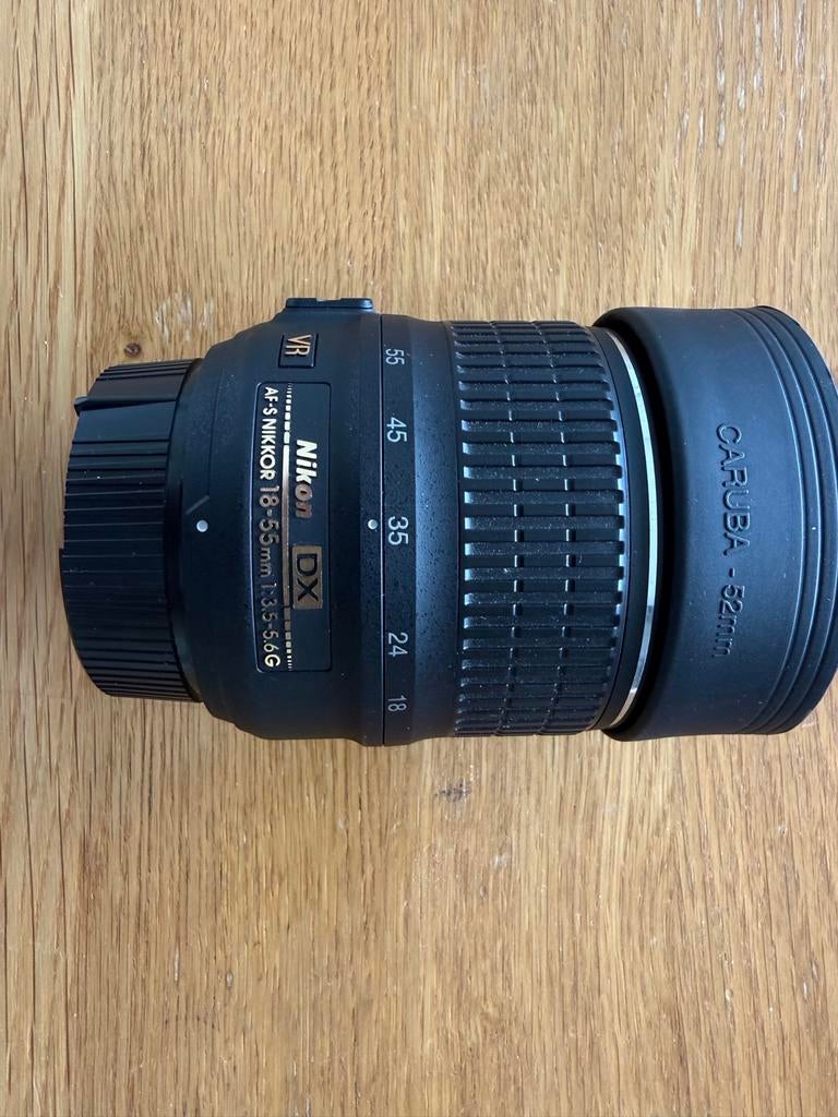 Nikon AF-S Nikkor 18-55mm f/3.5-5.6G VR DX Lens, Ophalen of Verzenden, Zo goed als nieuw, Standaardlens, Zoom