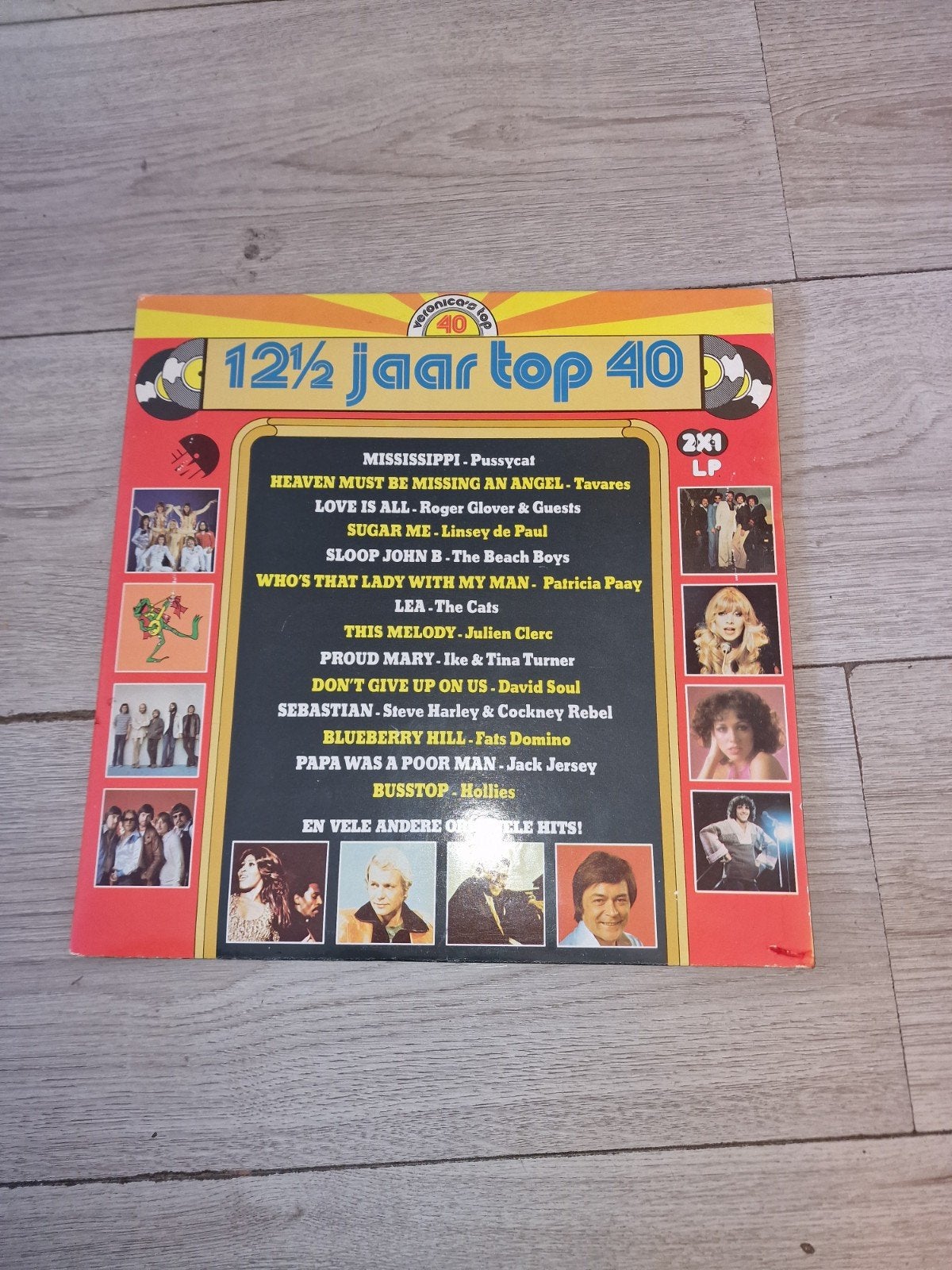 Veronica's Top 40 - ZGAN 12½ Jaar Top 40 (2LP), Cd's en Dvd's, Gebruikt, Complilatie, Ophalen of Verzenden, 12 inch