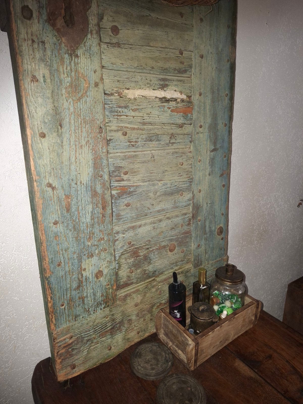Unieke, zware brocante deur afkomstig uit een wijnkelder in, Ophalen, Gebruikt, ., .