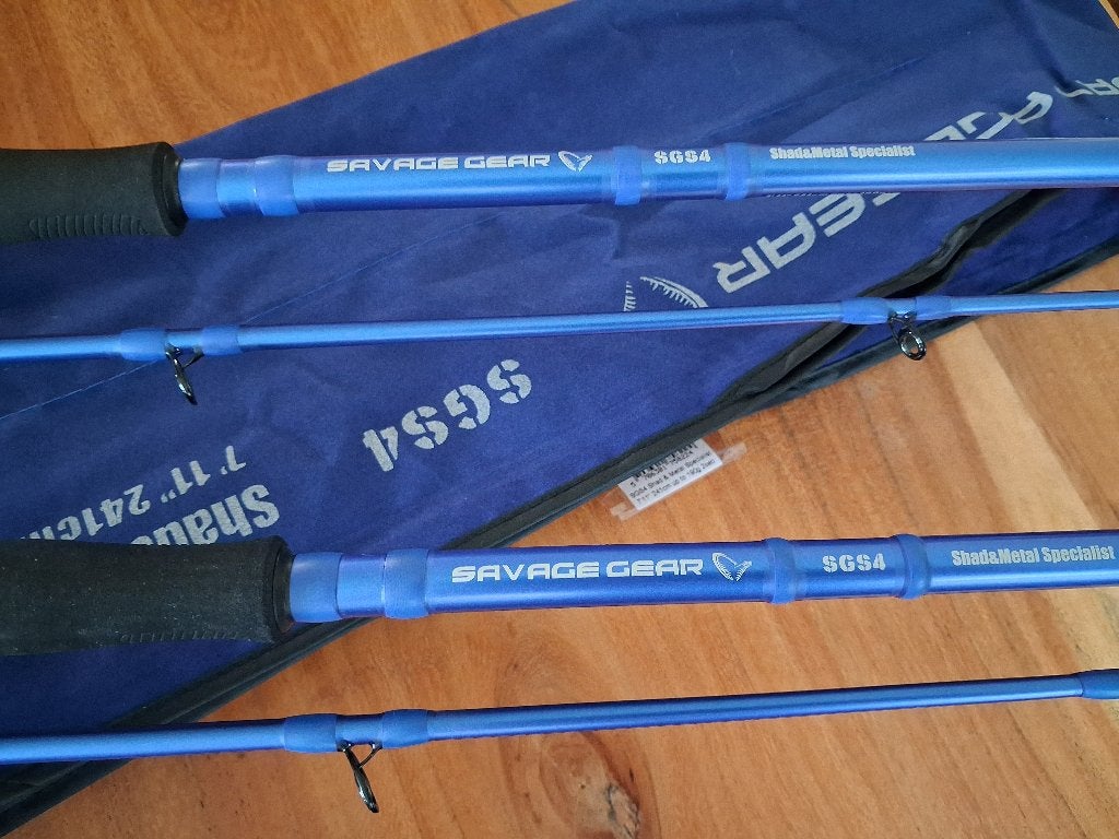 SGS4 Shad & Metal Spin hengels (CW 190g) 2.41 meter, Tinstraat, Savage Gear, Werphengel, Nieuw