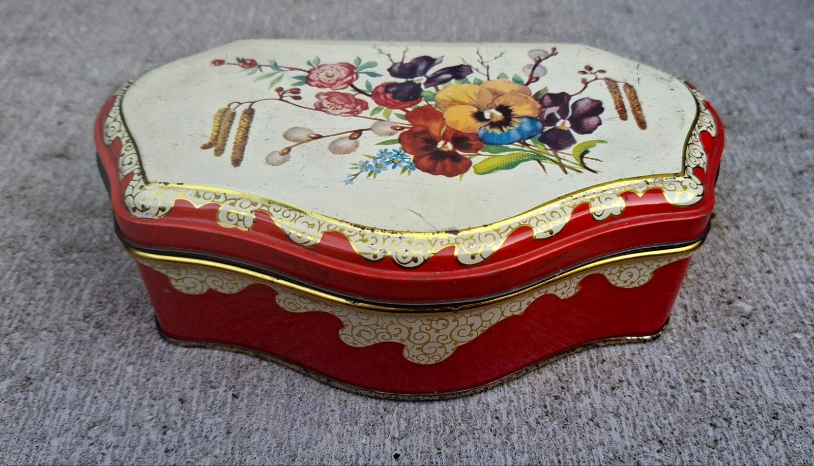 VINTAGE BLIKKEN TROMMEL VAN "DE GRUYTER" jaren 50-60, Ophalen of Verzenden, Gebruikt, Thee, Overige merken