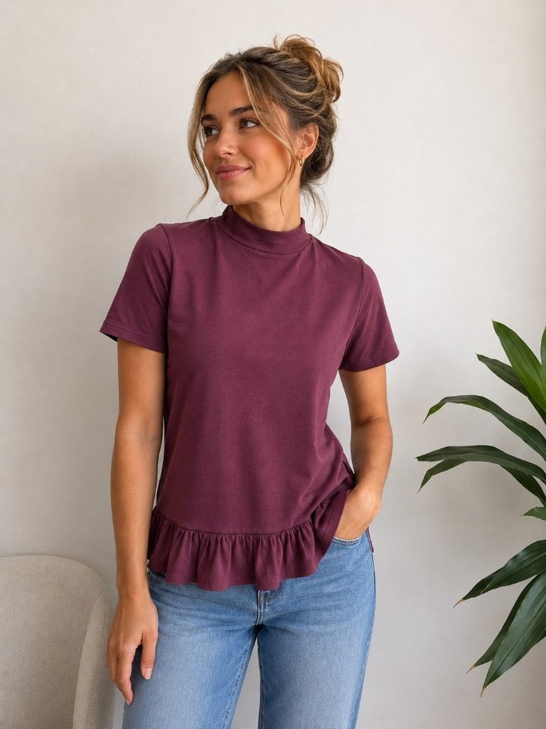Eksept top/ shirt maat S paars nieuw met kaartje, Kleding | Dames, T-shirts, Maat 38/40 (M), Paars, Nieuw, Ophalen of Verzenden