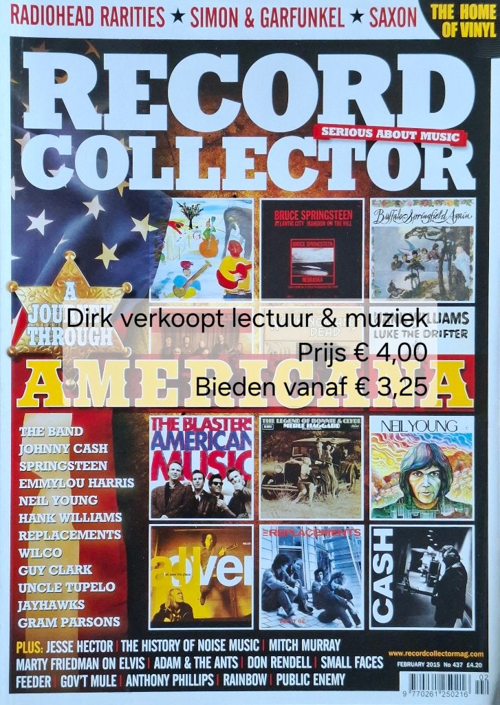 (Engelstalig) Record Collector, nr 437, 2015; Americana, Verzamelen, Ophalen of Verzenden, Zo goed als nieuw, Boek, Tijdschrift of Artikel