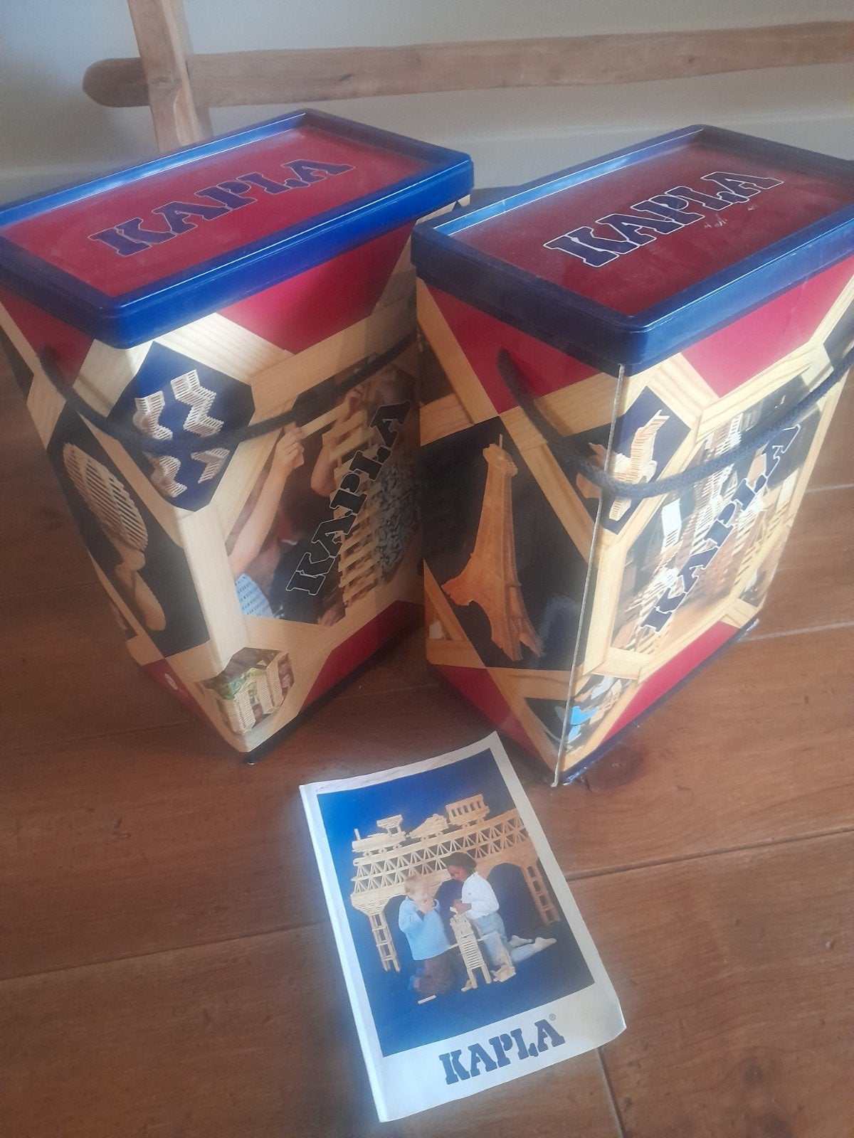 Twee sets Kapla bouwplankjes (circa 200 st. per box), Ophalen of Verzenden