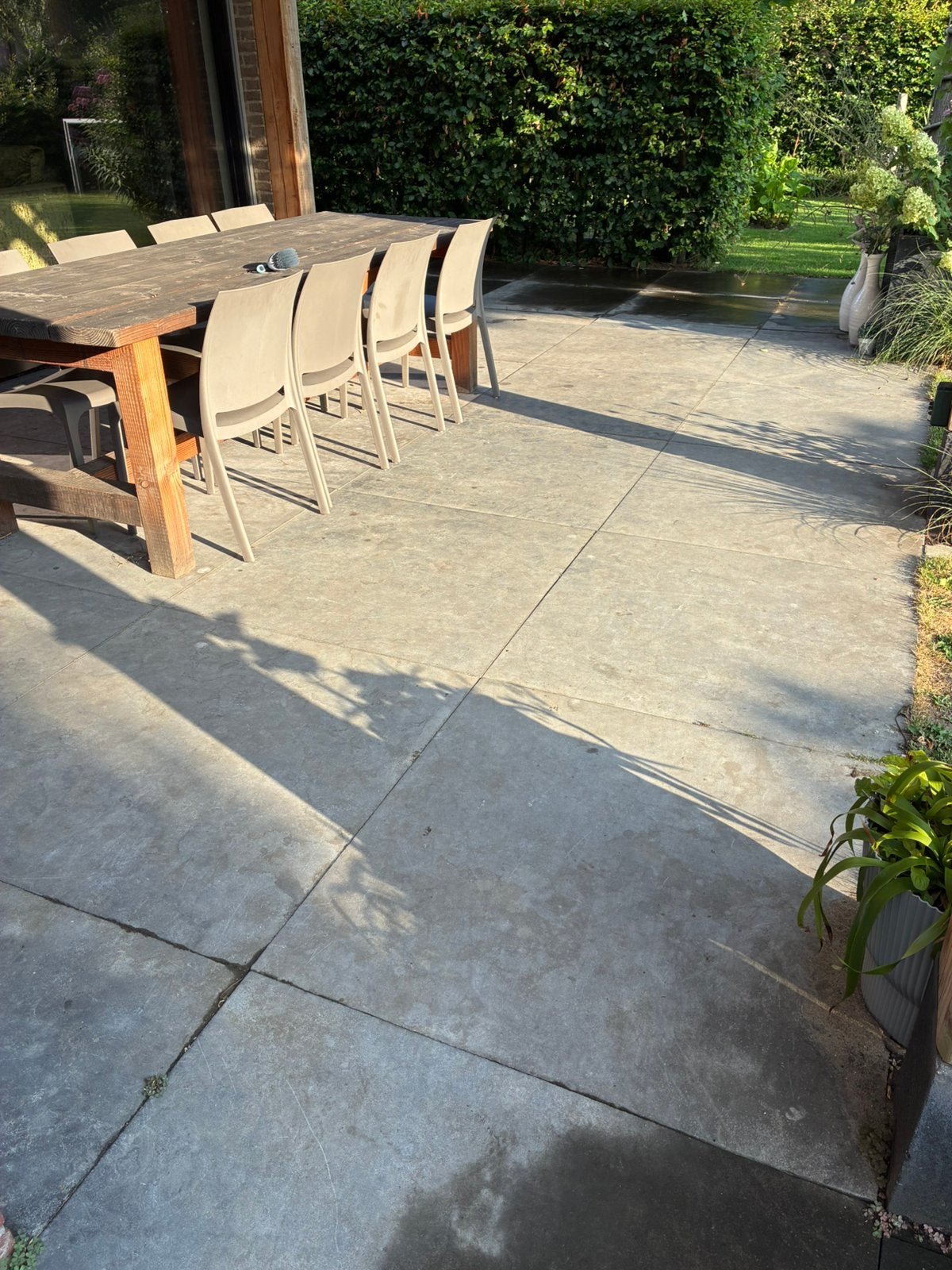 45 m2 belgisch hardsteen beschikbaar!, Tuin en Terras, Ophalen, Gebruikt, Terrastegels, Natuursteen