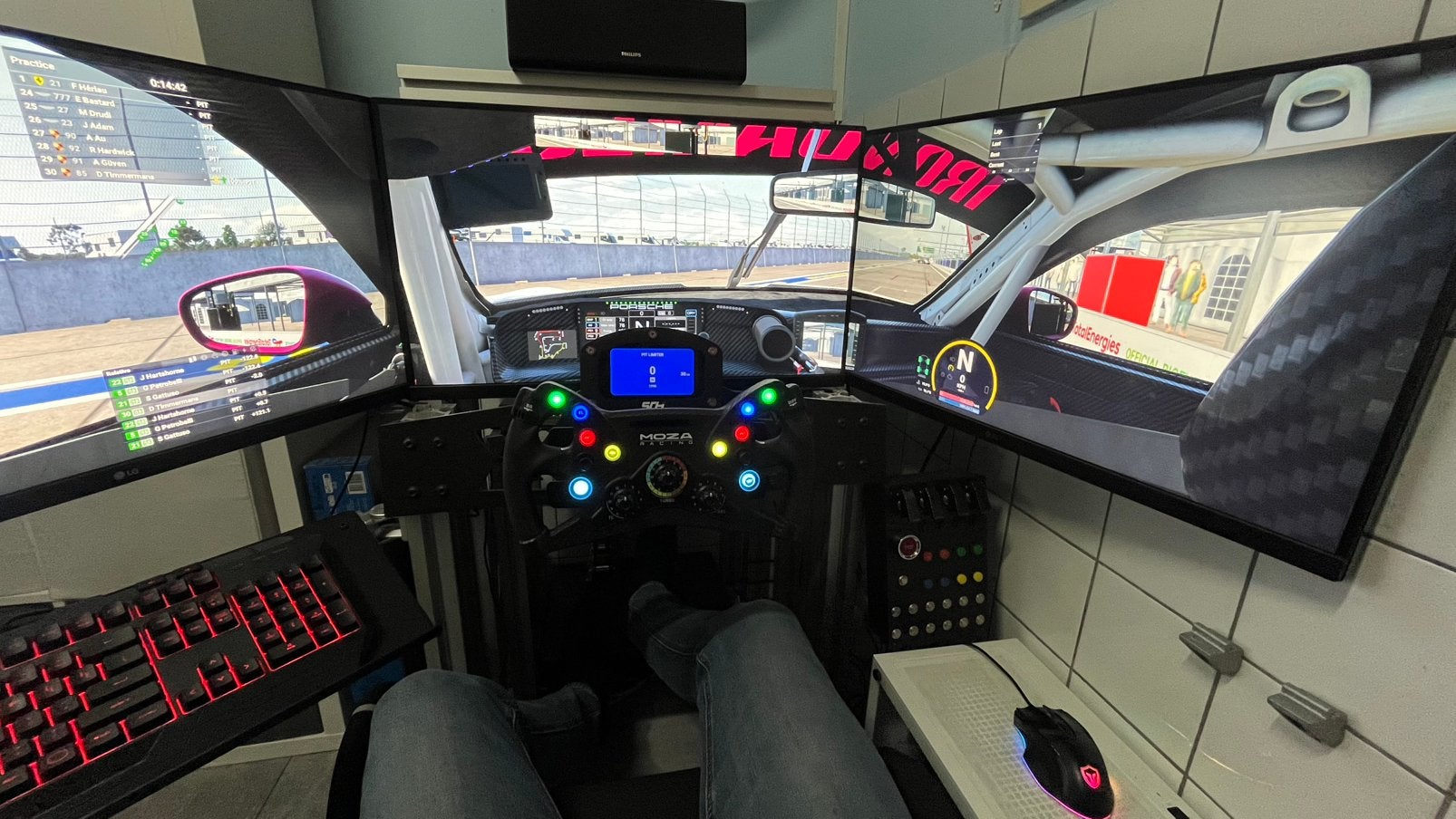 Race simulator MOZA R9 v3/ Heusinkveld / Game PC!, Ophalen, Zo goed als nieuw