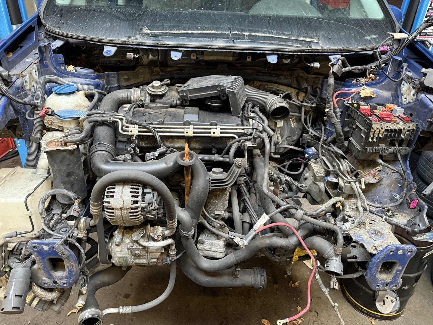 Volkswagen Touran 1.9 Motorblok 101pk AVQ, Gebruikt, -, Volkswagen, Ophalen of Verzenden