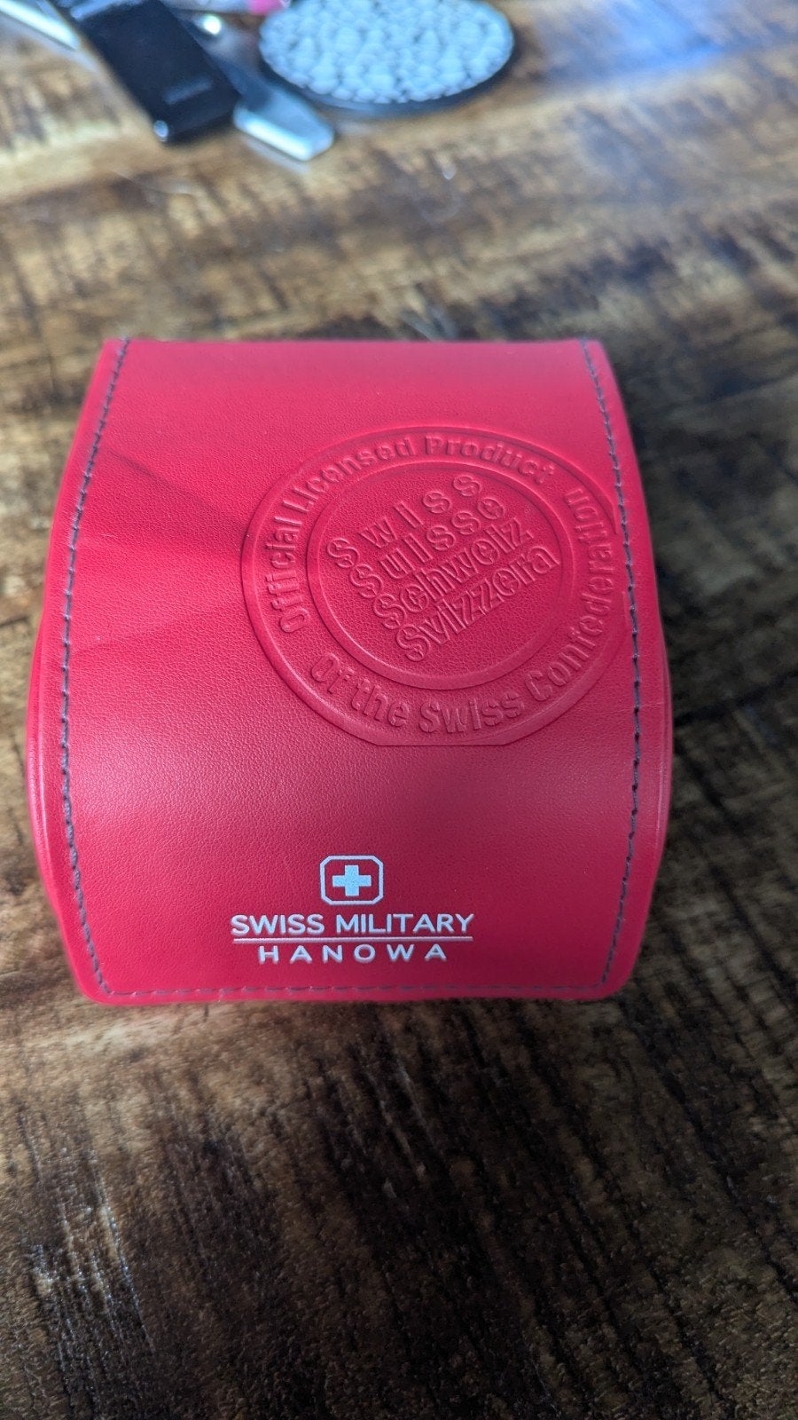 Swiss Military Hanowa Polshorloge - Zo goed als nieuw, Overige merken, Leer, Staal, Polshorloge