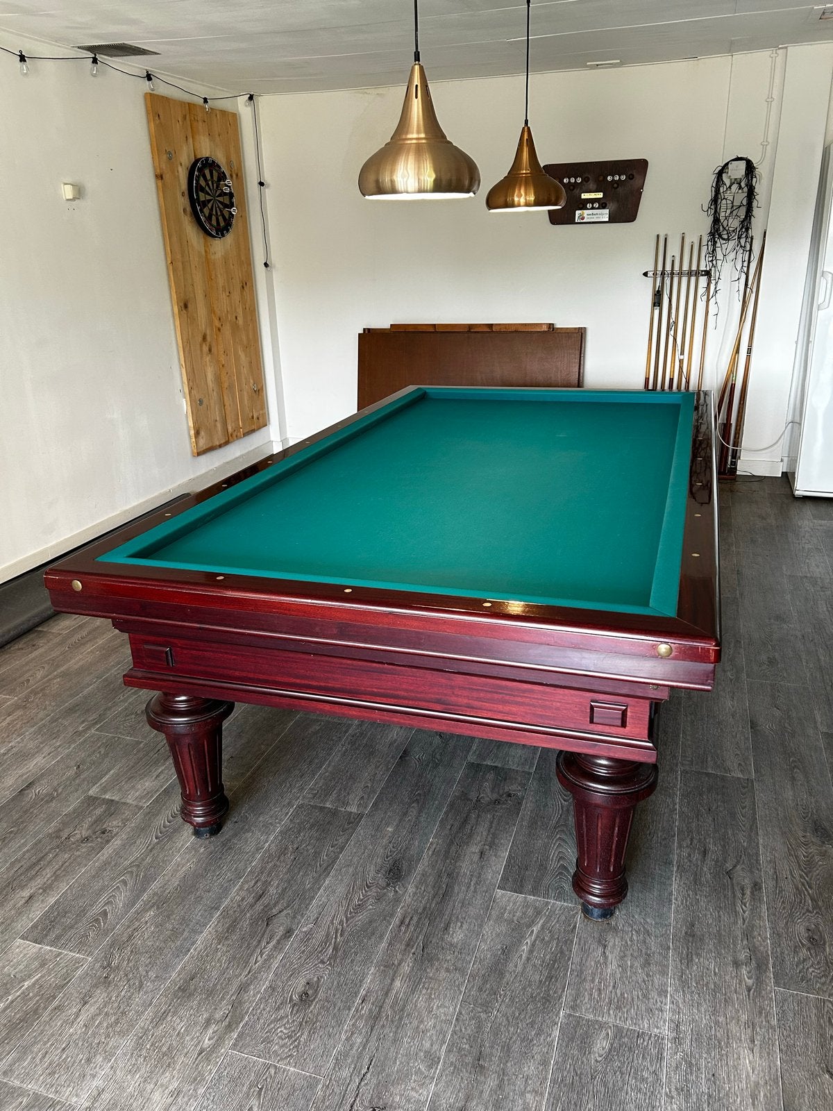Prachtige Biljarttafel met complete set accessoires, Ophalen of Verzenden, Gebruikt, Biljarttafel