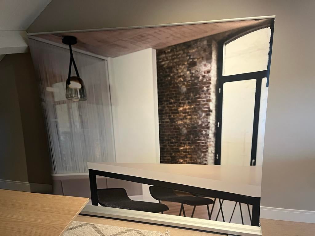 Roll-up banner / achtergrond / roomdivider (215x200cm), Ophalen