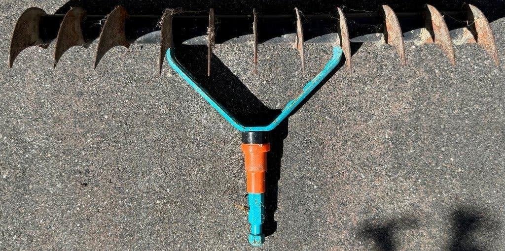 Gardena combisystem verticuteerhark, Ophalen of Verzenden, Gebruikt, Cultivator, Gardena