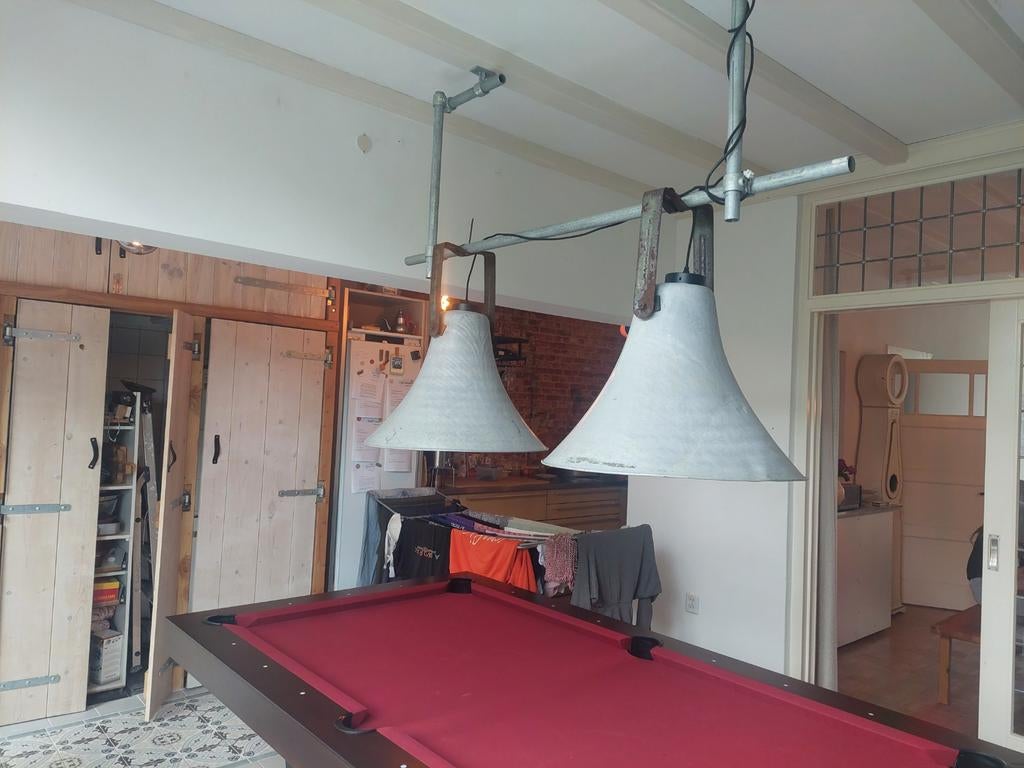 Industriële lampen, Huis en Inrichting, Lampen | Hanglampen, Ophalen, Minder dan 50 cm
