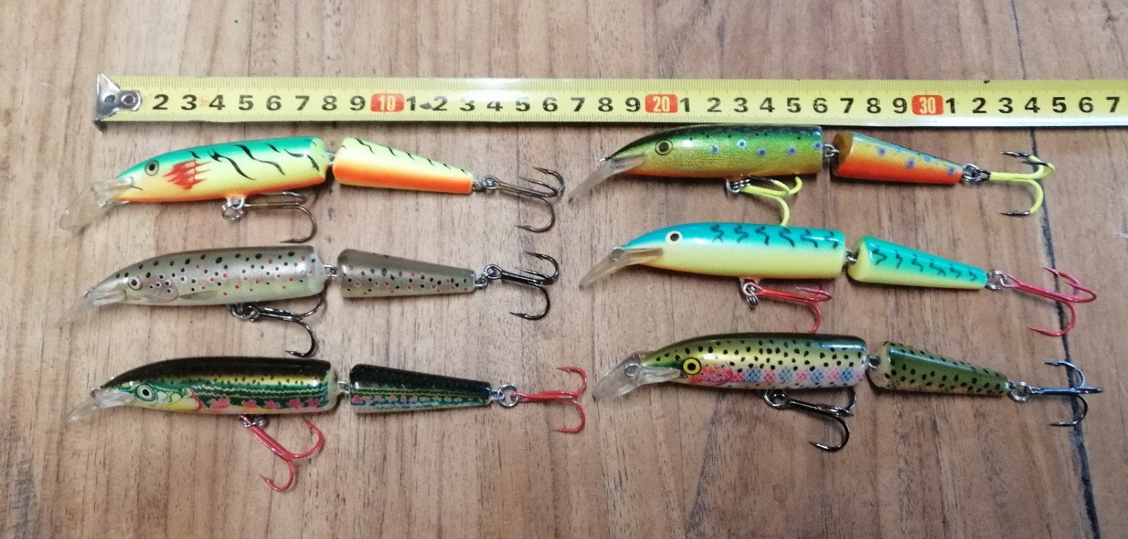 6x Rapala J13 Jointed 13 cm pluggen, Ophalen, Overige typen