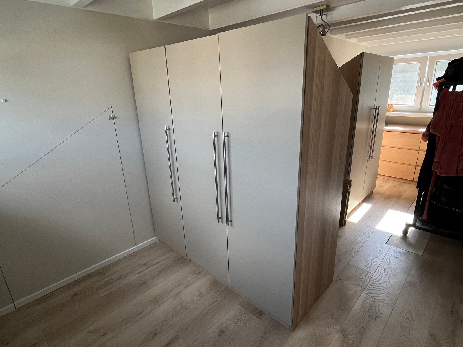 IKEA PAX Kledingkast met schuine zijden, Ophalen, Gebruikt, 50 tot 100 cm, Met lade(s)