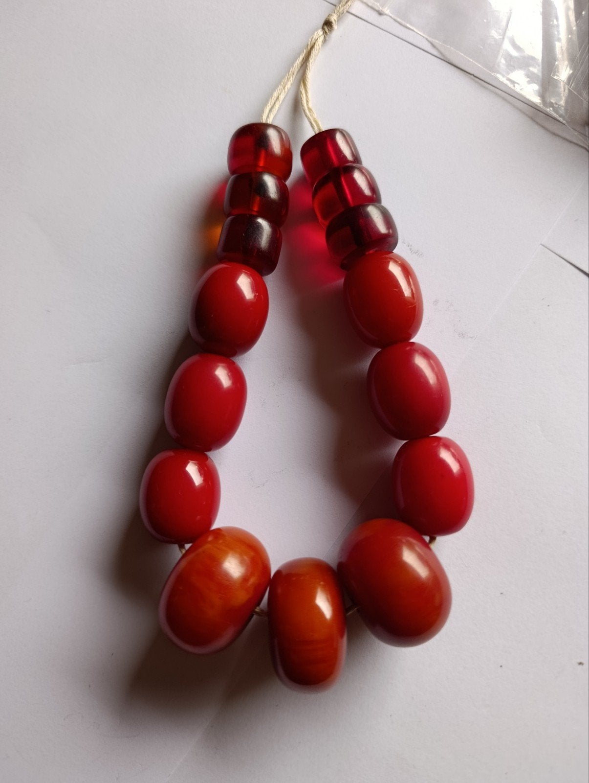 antiek cherry faturan bakeliet kralen, Ophalen of Verzenden, Overige materialen, Ketting
