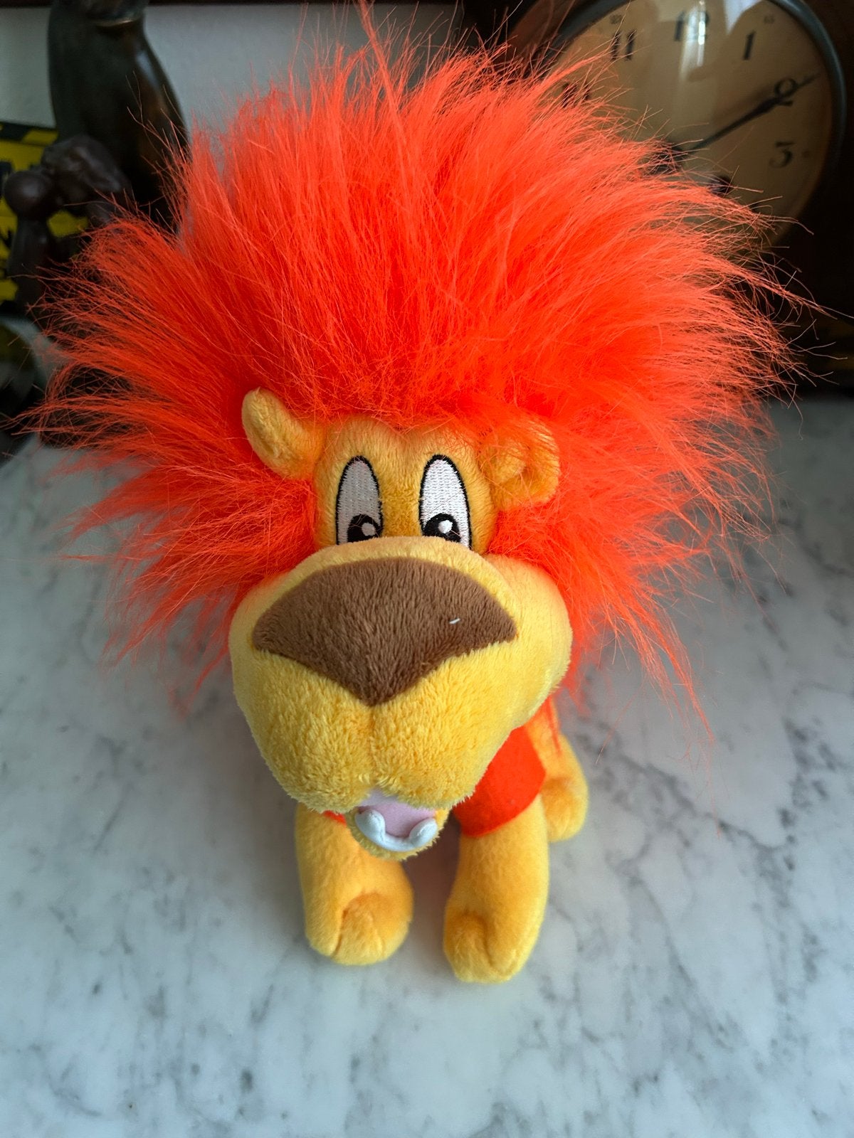 Leuke pluche leeuw met oranje manen Ned. Elftal WK voetbal, Kinderen en Baby's, Speelgoed | Knuffels en Pluche, Oranje, Overige merken
