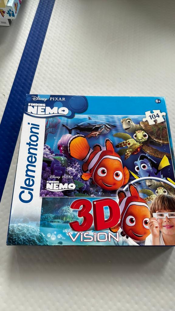 Disney Pixar Finding Nemo 3D Vision Puzzel 104 stukjes, Kinderen en Baby's, Speelgoed | Kinderpuzzels, Ophalen, Meer dan 50 stukjes