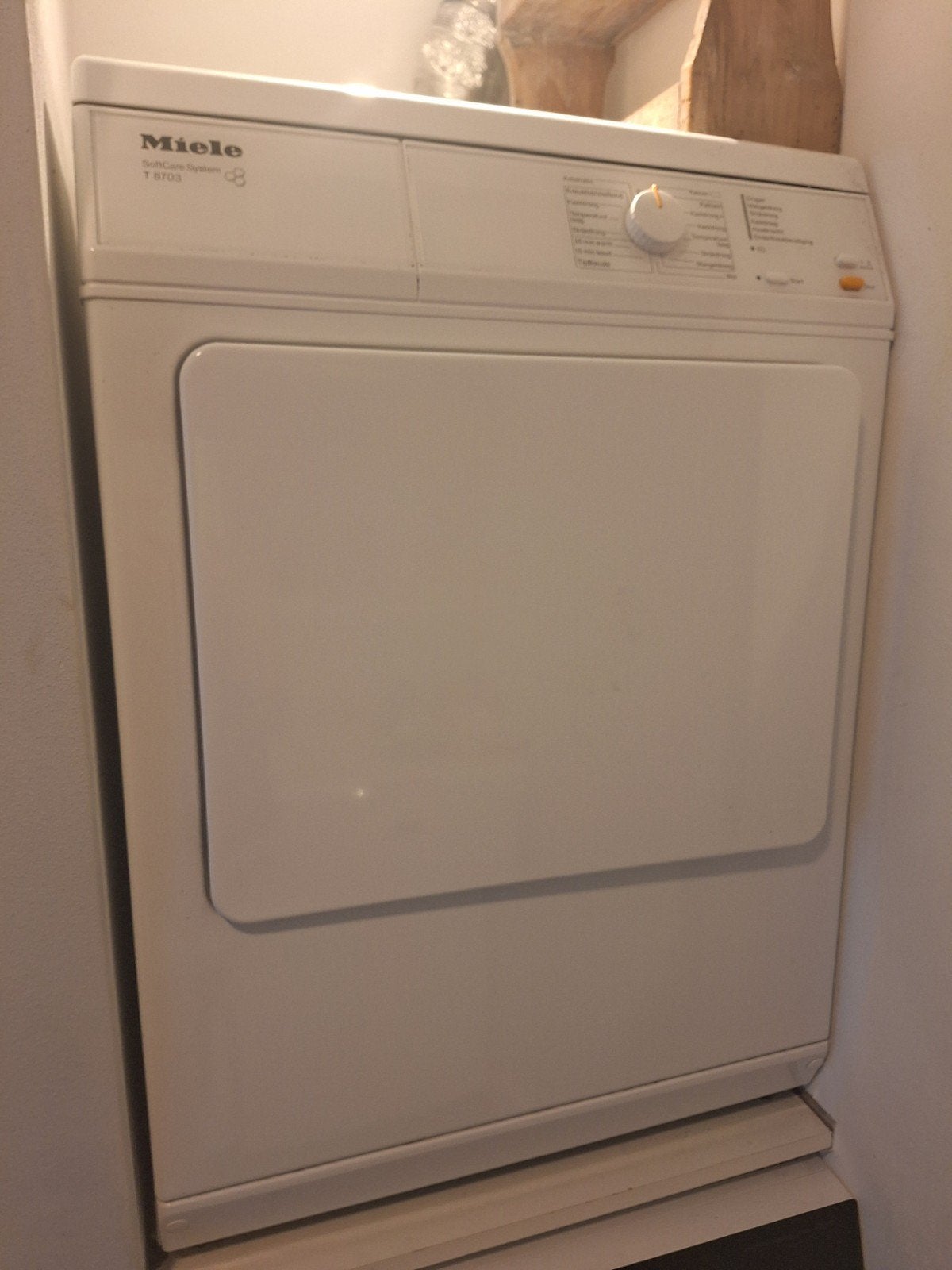Miele SoftCare System T 8703 Afvoerdroger - Goede Staat, Witgoed en Apparatuur, Wasdrogers, Ophalen, 6 tot 8 kg, Gebruikt, Luchtafvoer