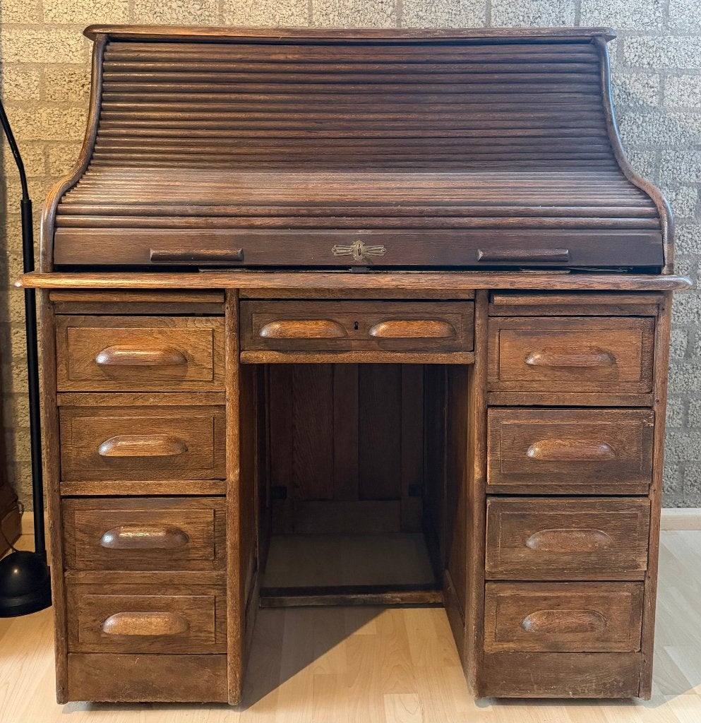 Antiek Eikenhouten Rolluikbureau, Ophalen