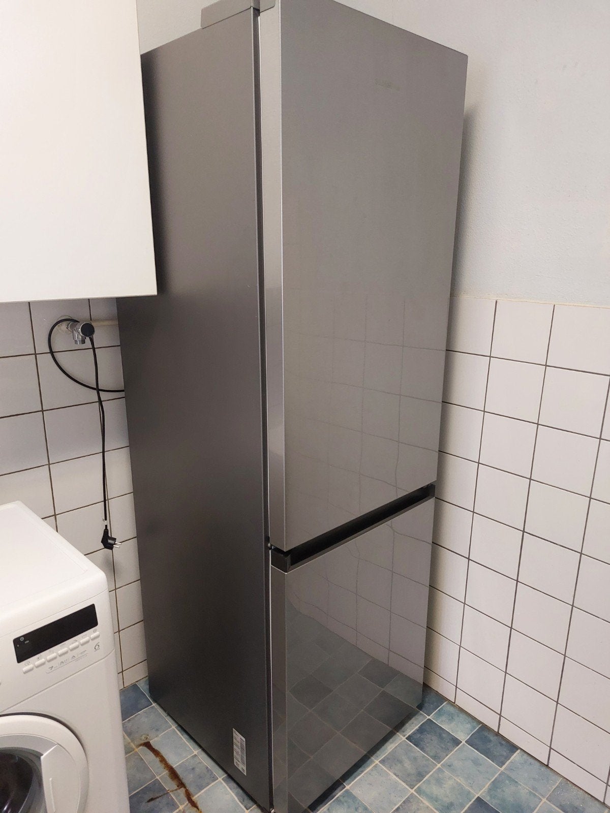 Grijze Samsung  Koel-vriescombinatie, Witgoed en Apparatuur, Koelkasten en IJskasten, Ophalen, 200 liter of meer, 60 cm of meer