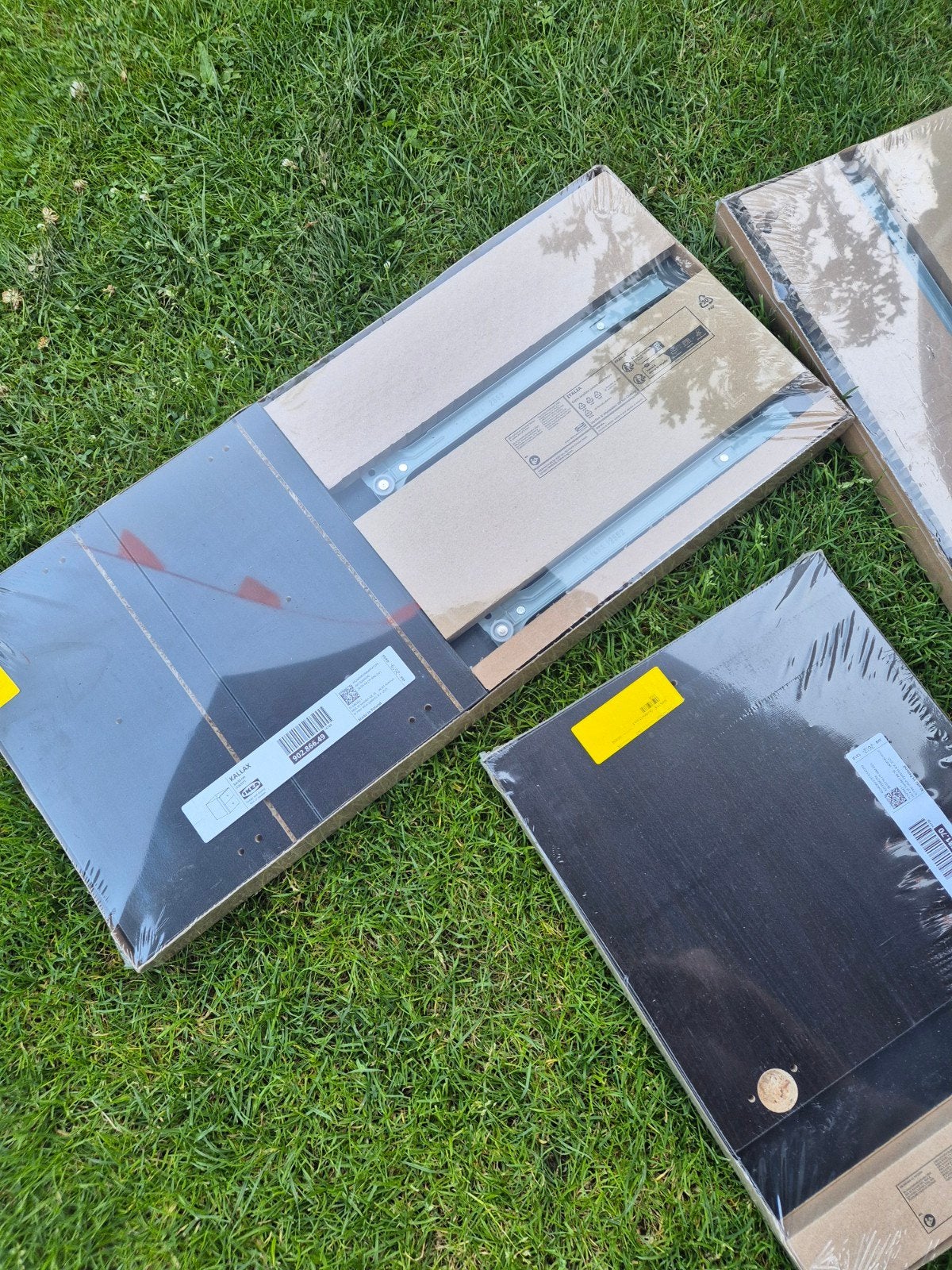 IKEA KALLAX inzet: 2x lade, 1x kastje met deur (zwart), Ophalen
