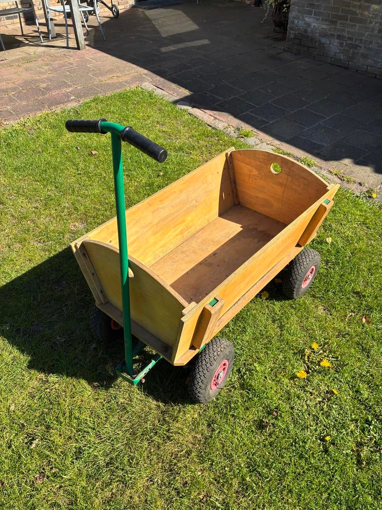 Houten bolderkar voor kinderen - ideaal voor buiten, Ophalen of Verzenden, Gebruikt