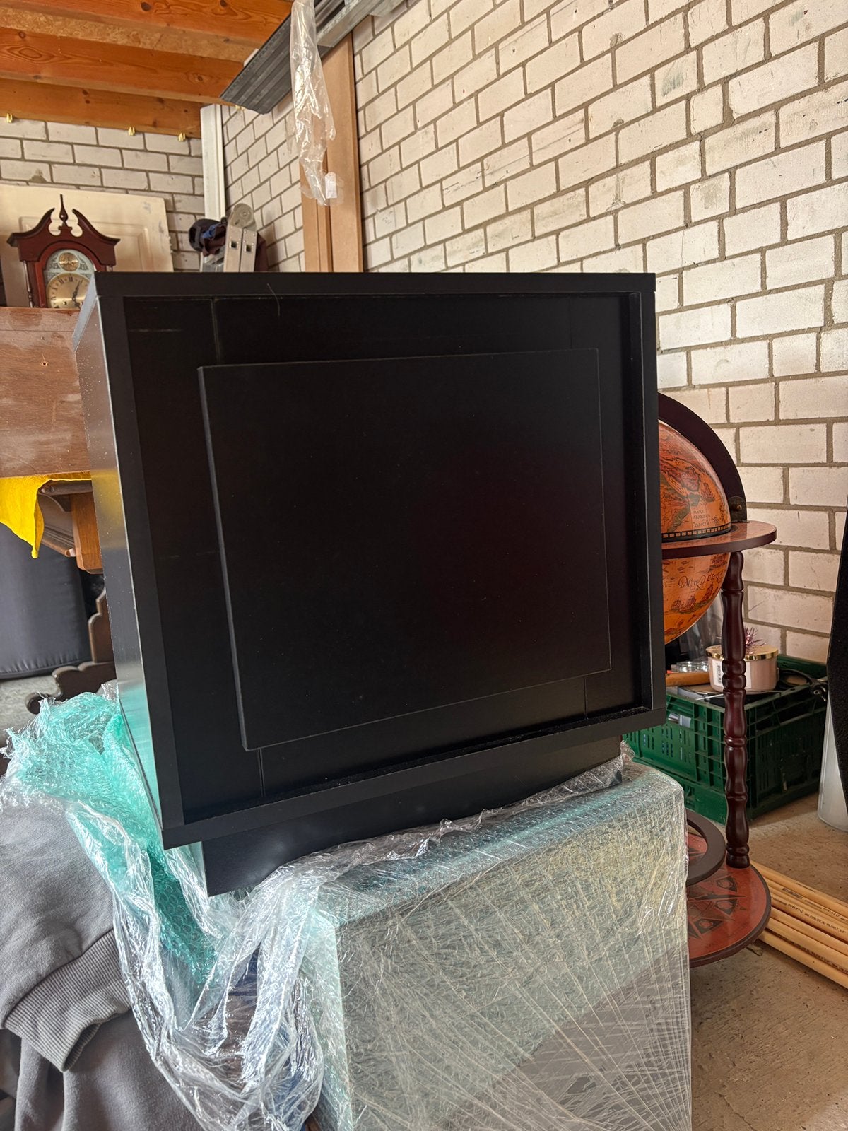 2 zwarte nachtkastjes., Ophalen, Zo goed als nieuw, Minder dan 45 cm, Minder dan 55 cm