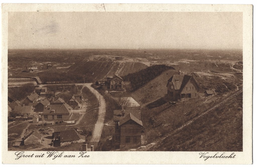 Wijk aan Zee, Vogelvlucht, Verzenden, Voor 1920, Gelopen, Noord-Holland