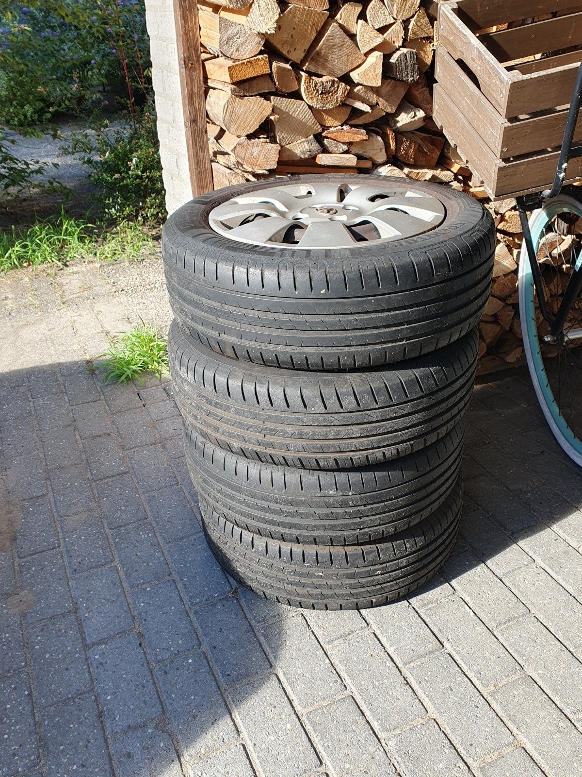 4 zomerbanden toyota yaris, Auto diversen, Ophalen, Gebruikt