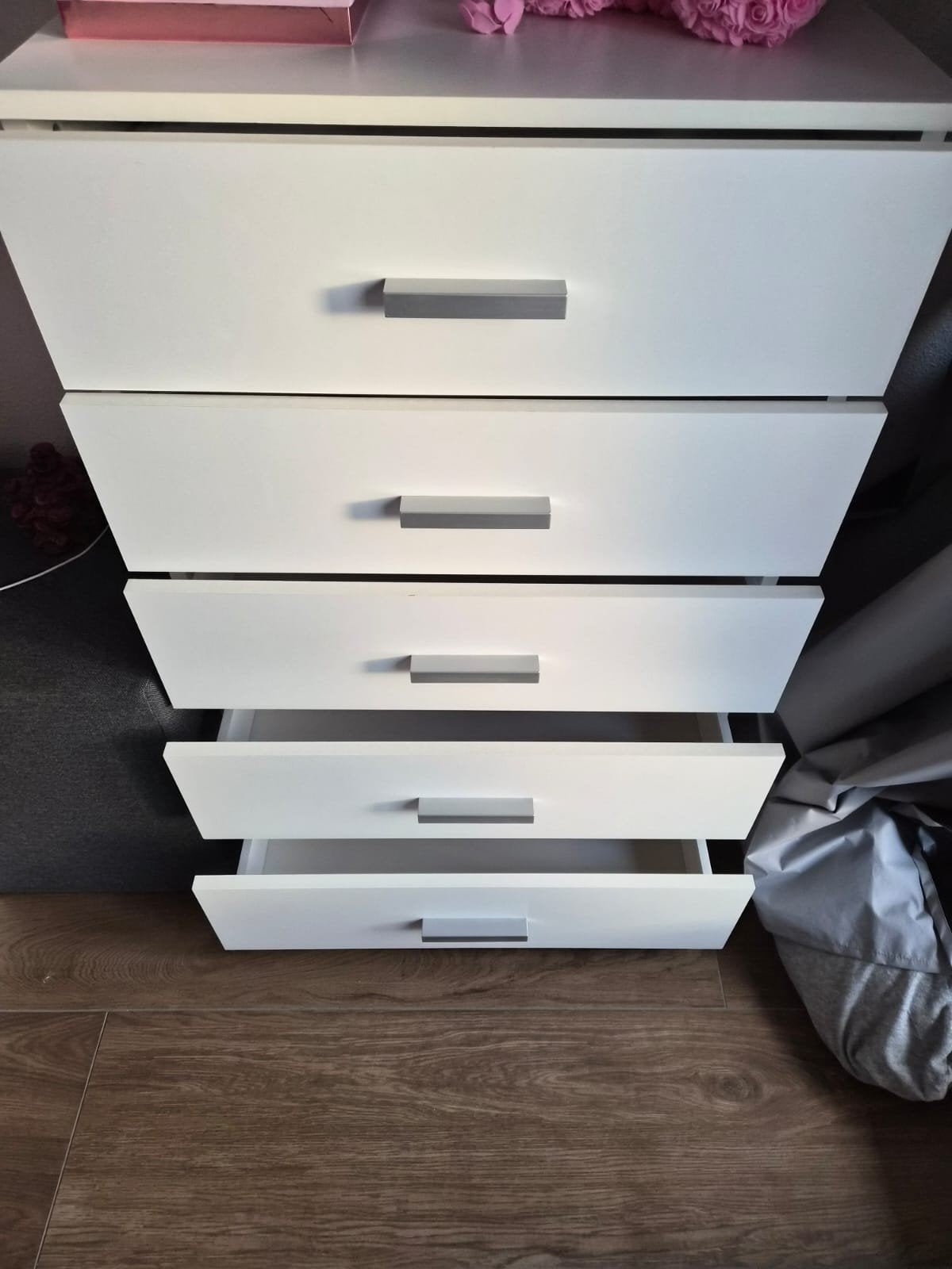 2 lade kasten wit, Huis en Inrichting, Ophalen, Gebruikt, 5 laden of meer, 100 tot 150 cm