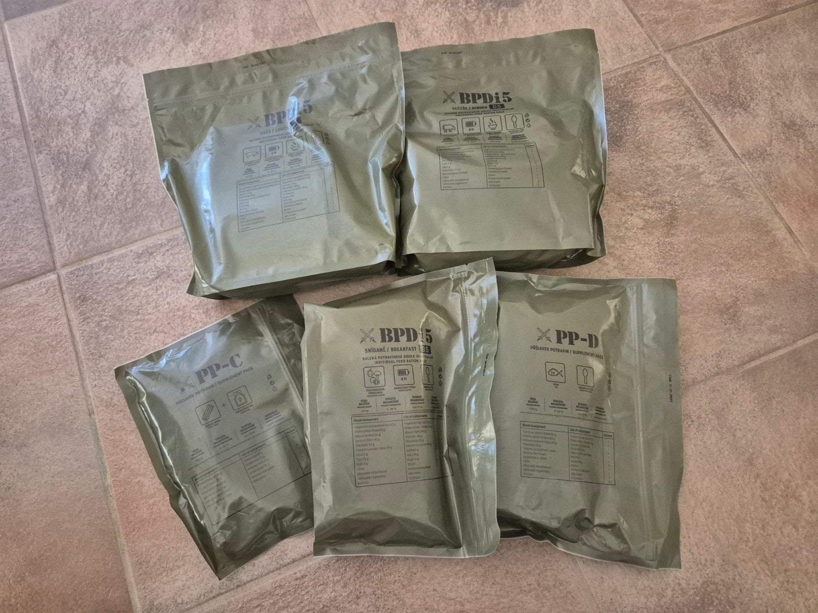 BPDI 5 Tsjechisch Militair Leger Rantsoen (MRE) – Meal Ready, Verzamelen, Militaria | Algemeen, Ophalen of Verzenden, Landmacht
