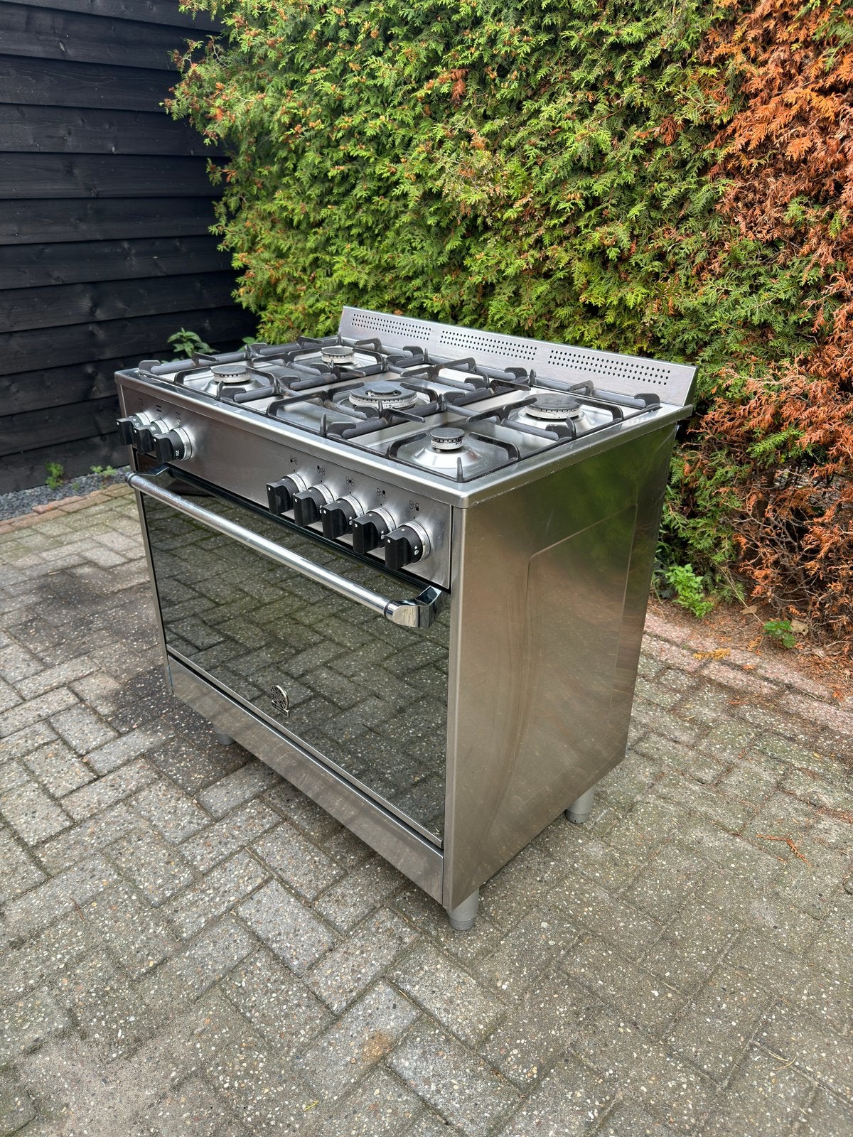 Bertazzoni La Germania fornuis 90cm, Ophalen, Gebruikt, Grill, Gas