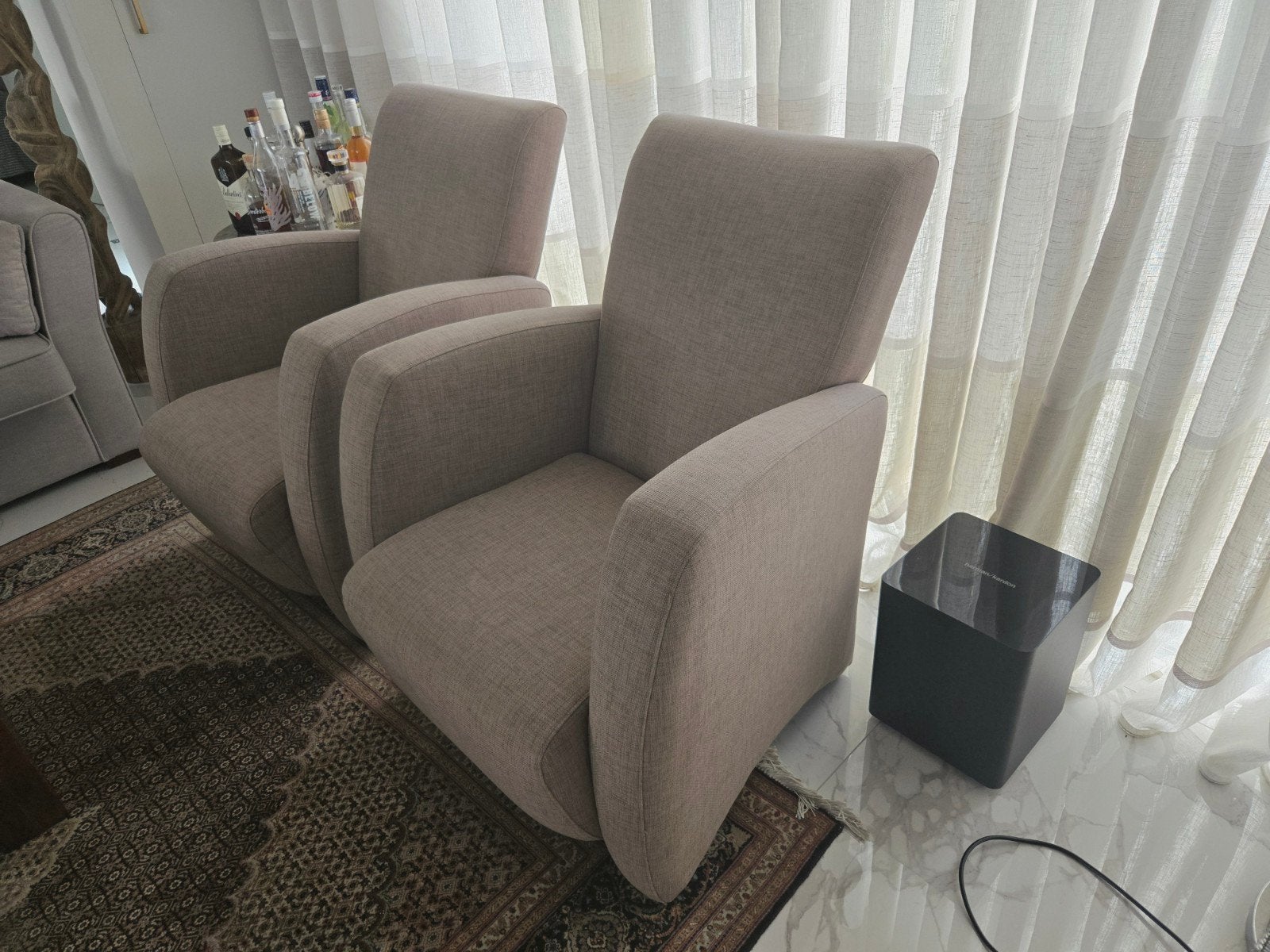 7 comfortabele fauteuils (wielen) - Zo goed als nieuw, Huis en Inrichting, Stoelen, Ophalen, Gebruikt, Overige kleuren, Xxx