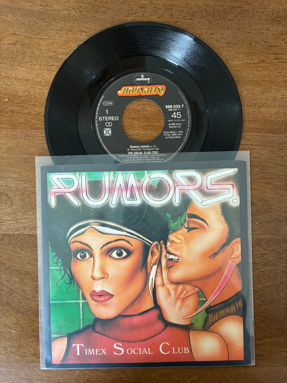 Timex Social Club - Rumors, Ophalen of Verzenden, 7 inch