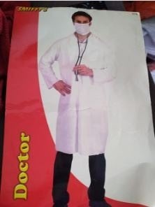 Dokter met mond kapje outfit mt M, Ophalen of Verzenden, Nieuw, Maat 48/50 (M), Kleding