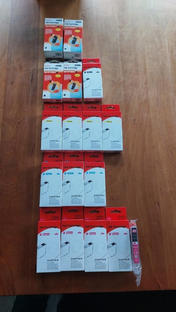 17 Nieuwe Inkt Cartridges voor Canon PIXMA Printers, Ophalen of Verzenden, Nieuw