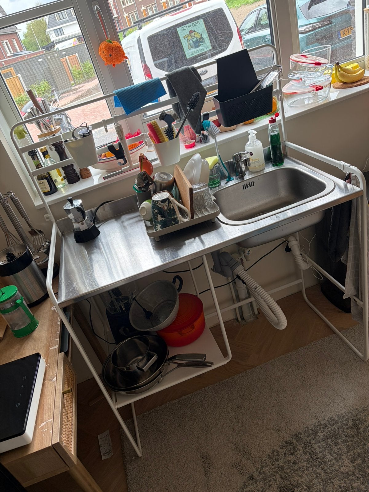SUNNERSTA kitchentte noodkeuken, Ophalen, Gebruikt, 100 tot 150 cm, 50 tot 75 cm
