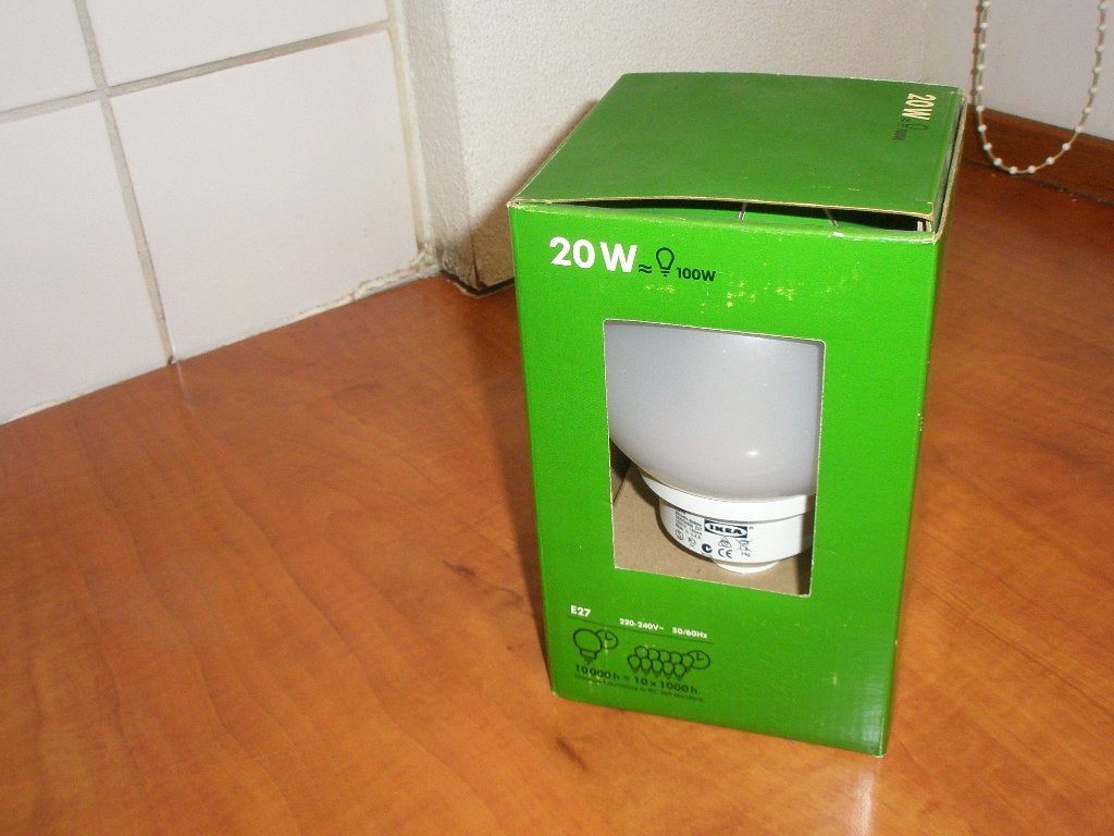 Spaarlamp 20 watt ( vergel. met 120 watt gloeilamp ) E27, Ophalen of Verzenden, Nieuw, E27 (groot), Spaarlamp