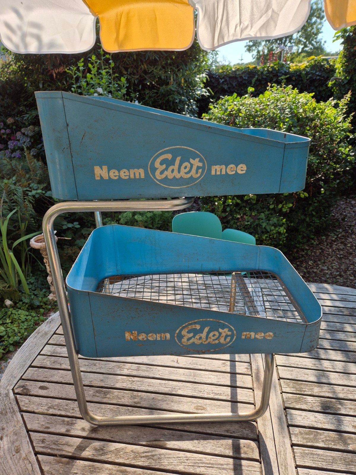 Vintage Edet 'Neem Edet mee' displayrek, Ophalen of Verzenden