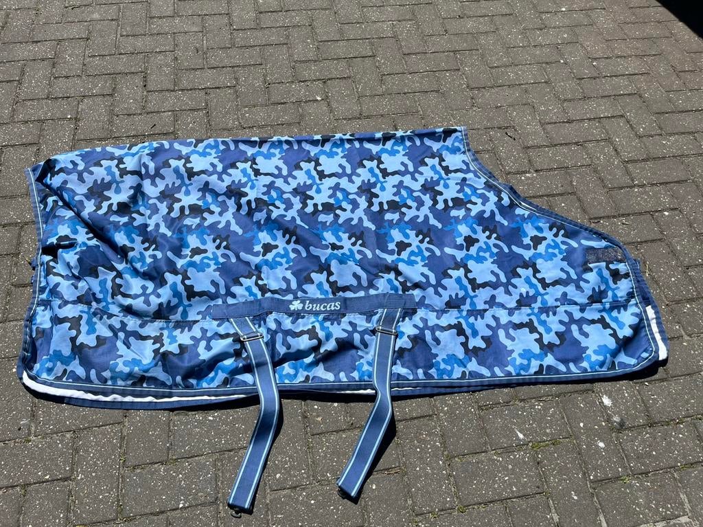 Bucas twill sheet 5’9  (zomerdeken), Dieren en Toebehoren, Bucas, Ophalen of Verzenden, Zo goed als nieuw, Blauw