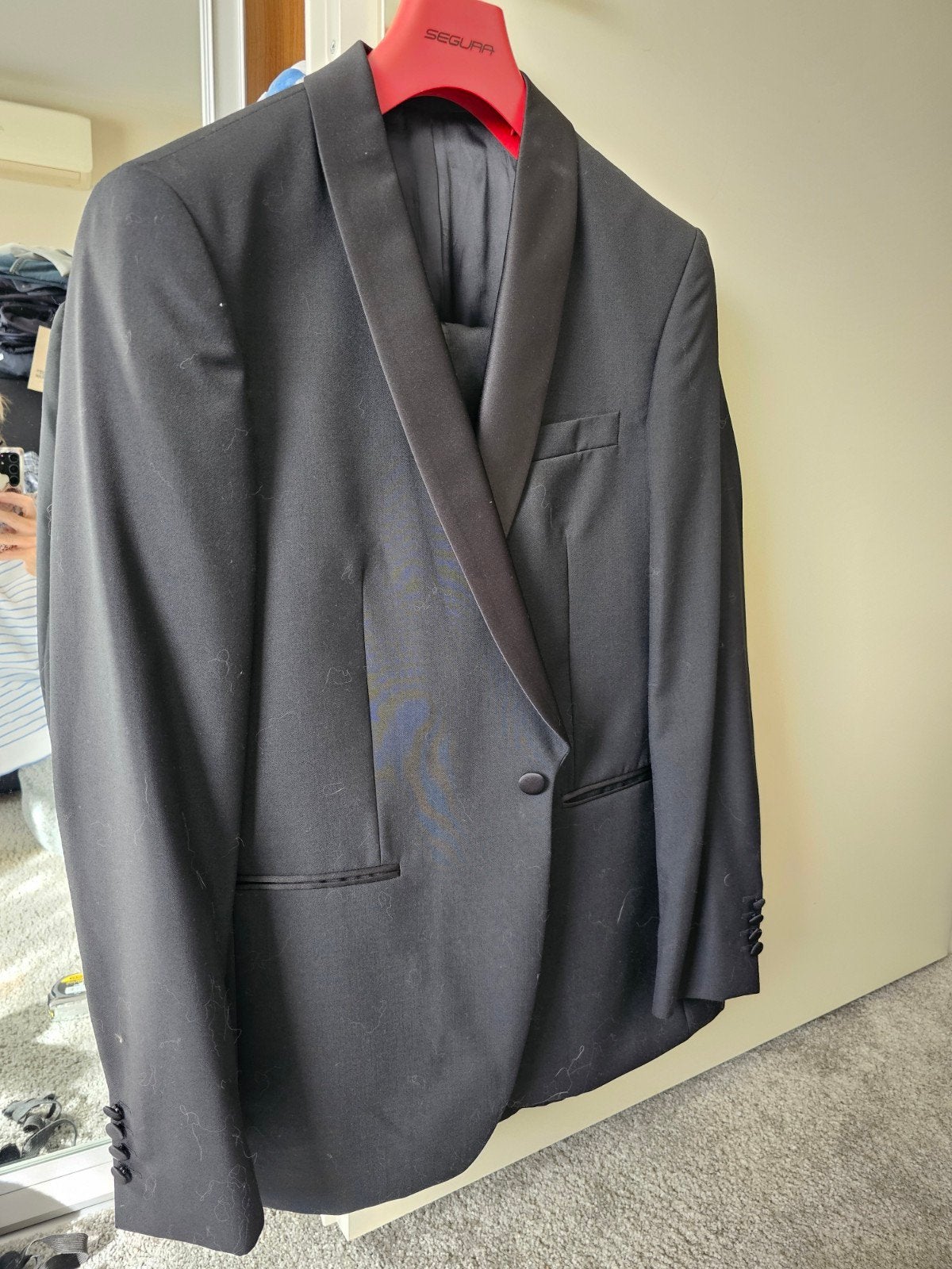 Zwart Galakostuum Maat 52 - Slechts 1x Gedragen, Kleding | Heren, Ophalen of Verzenden, Zo goed als nieuw, Maat 52/54 (L), Zwart