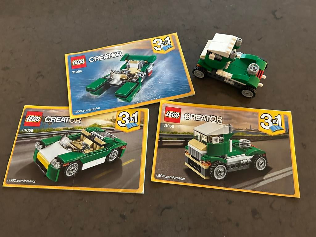 Lego creator 31056 3 in 1 leuke auto’s, Lego, Compleet, Ophalen of Verzenden, Zo goed als nieuw