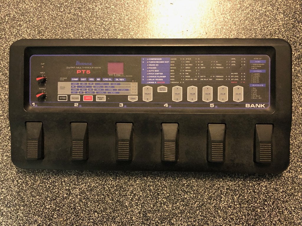 ibanez pt5 guitar effect, Ophalen of Verzenden, Zo goed als nieuw, Delay of Echo
