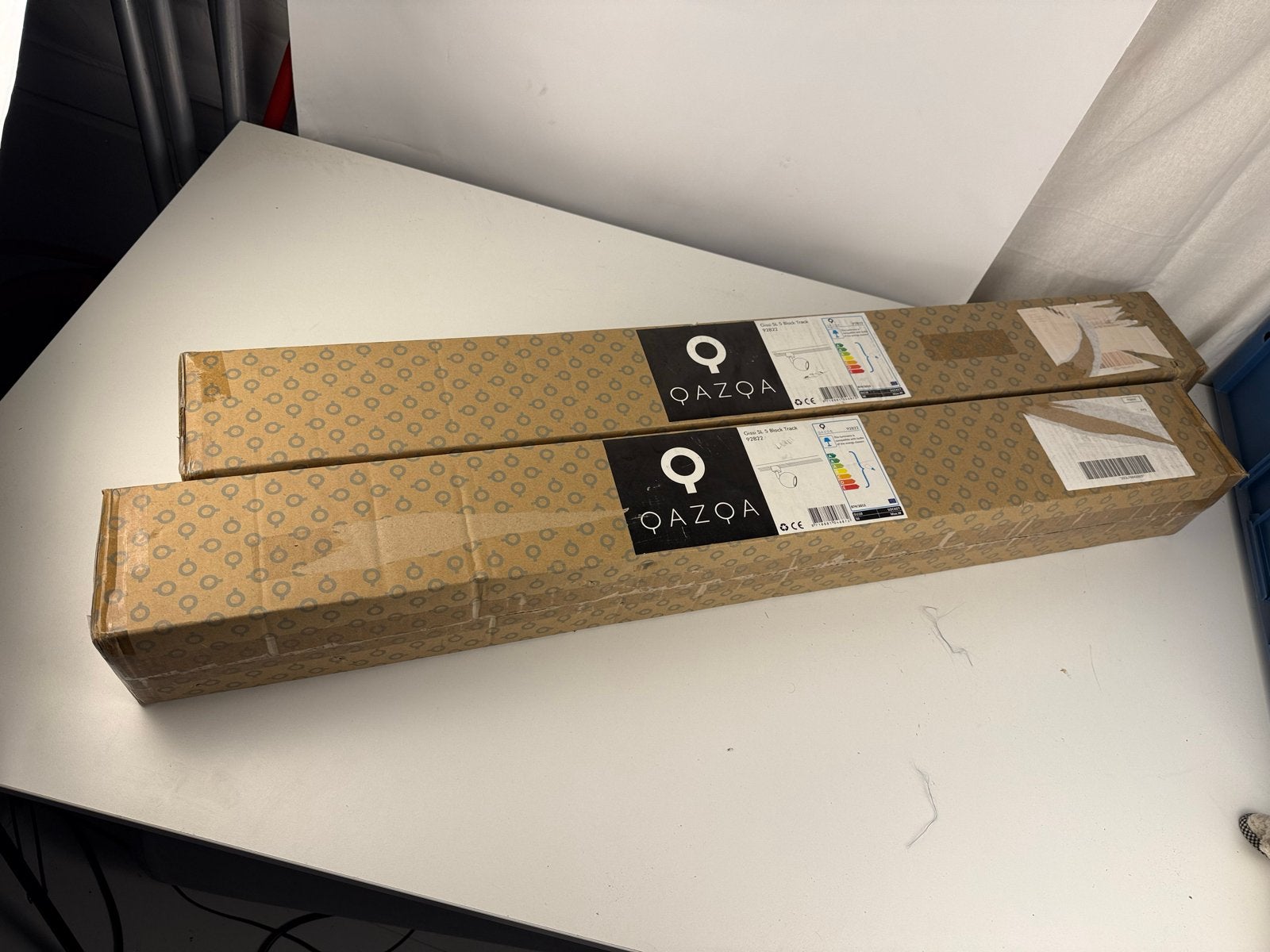 2x Nieuwe QAZQA Gissi SL 5 Zwarte Railspot GU10, GU10, Nieuw, Ophalen of Verzenden, Qazqa