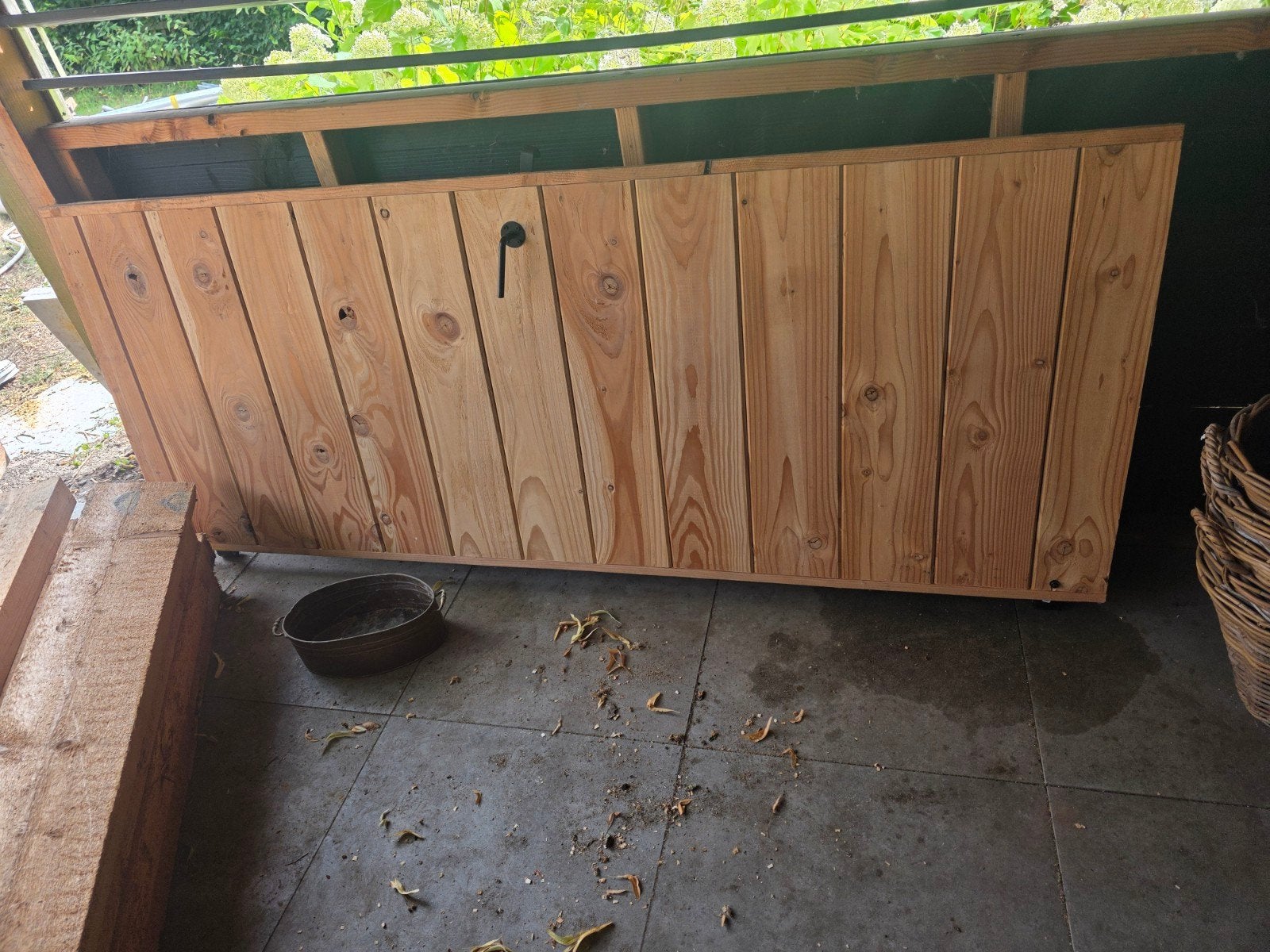 Houten deur 83x211 cm, Ophalen of Verzenden, Hout, Buitendeur, 200 tot 215 cm