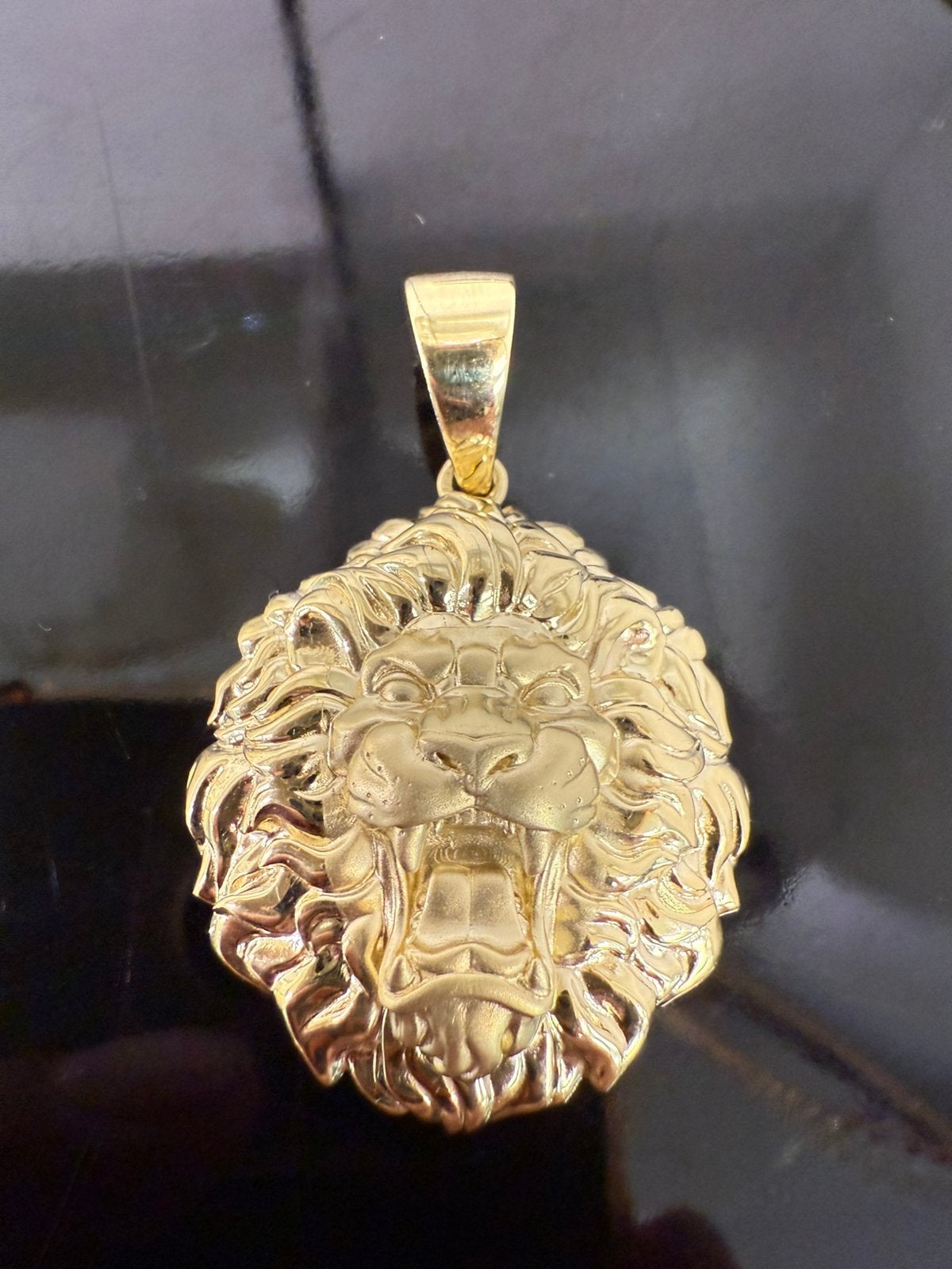 14k gouden leeuwen hanger, Nieuw, Ophalen of Verzenden, Goud, Goud
