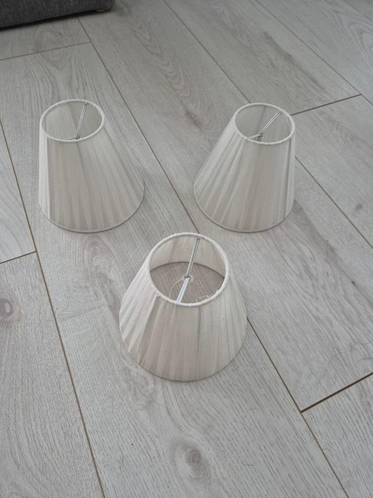 Mooie Organza lampenkapjes, Ophalen, 25 tot 50 cm, Wit, Rond