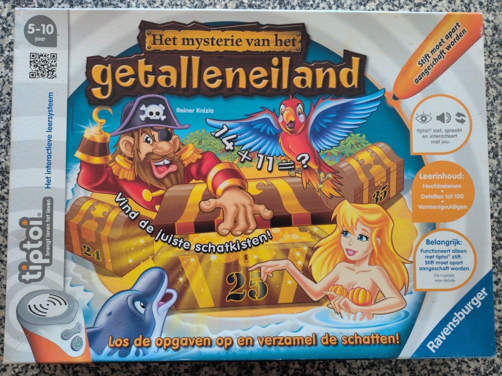 Tiptoi Het Mysterie van het Getalleneiland, Ophalen of Verzenden, Gebruikt, Rekenen, Met geluid